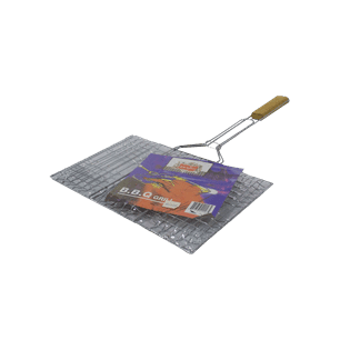 AKC |Medium Steel Meat Grill | SILVER